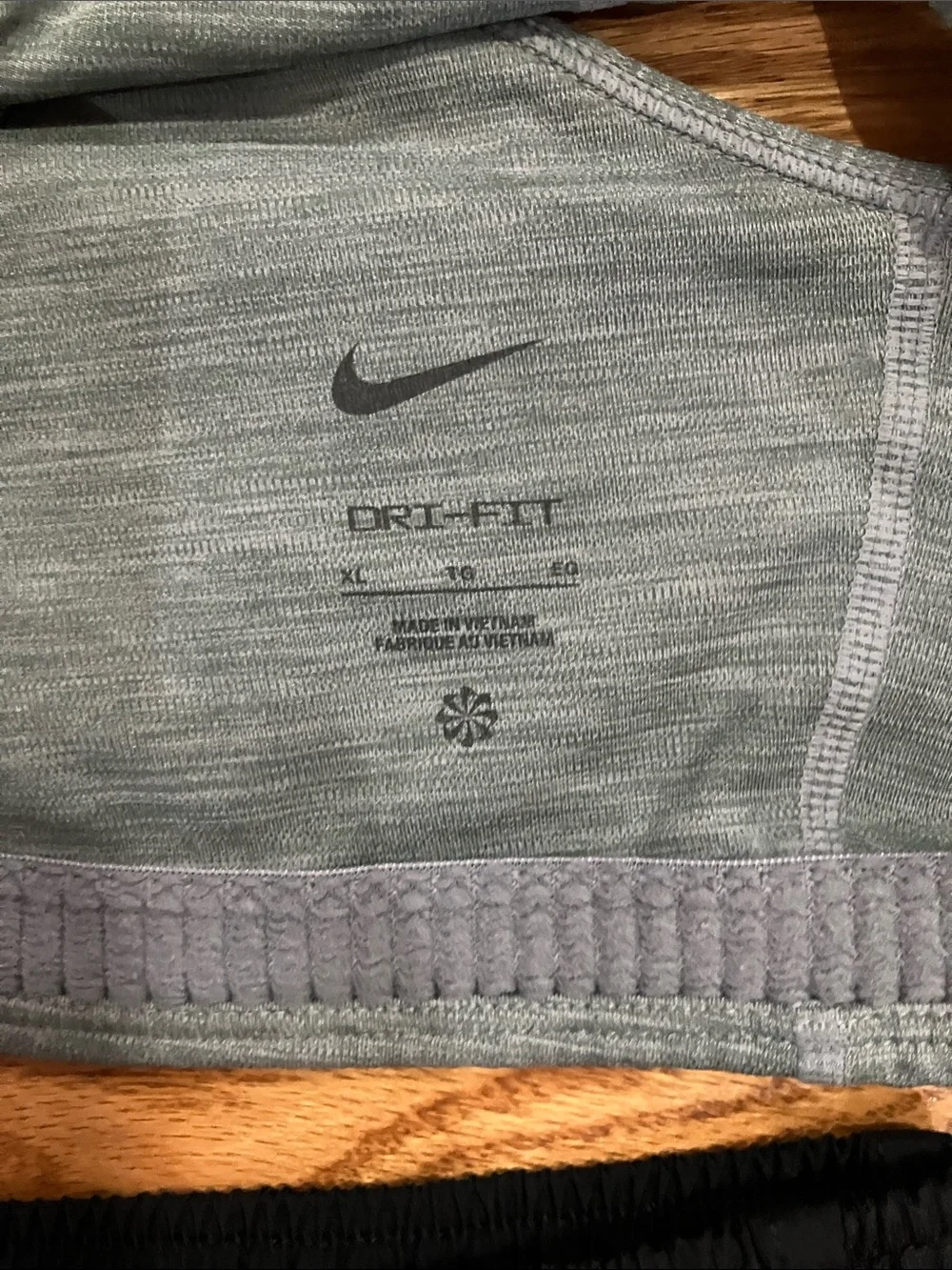 Nike Grey Racerback Sports Bra with Black Running Shorts Sz XL GUC